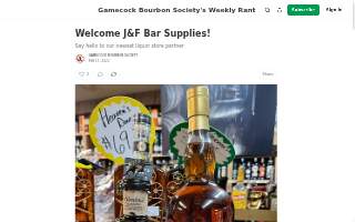 J & F Bar Supplies website