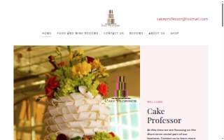 Cake Professor website