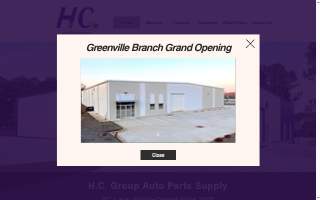 HC Group Auto Parts Supply LLC - Columbia website