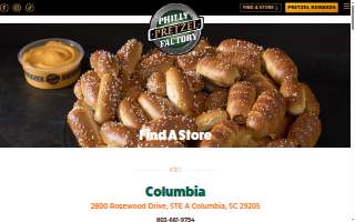 Philly Pretzel Factory website