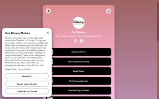 My Bakery - Lexington website