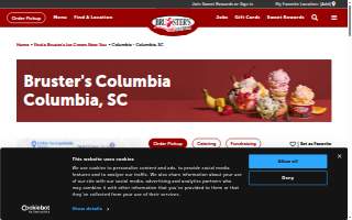 Bruster's Real Ice Cream of Columbia website
