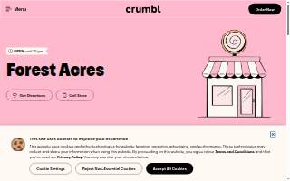 Crumbl of Columbia website