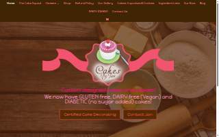 Cakes by Jan website