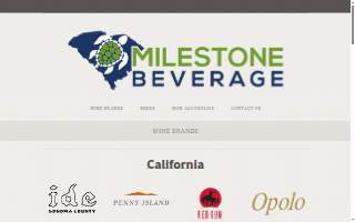 Milestone Beverage website