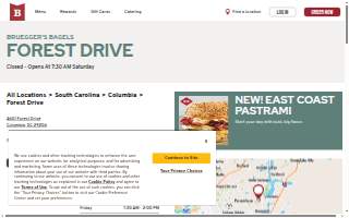 Bruegger's Bagels website