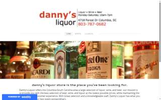 Danny's Party Shop / Liquor Store website