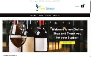 Taste Liquors website