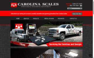 Carolina Scales Industrial Weighing Equipment website