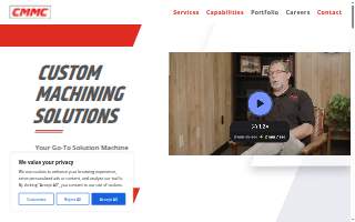 CMMC - Custom Metalizing & Machine Company, LLC website
