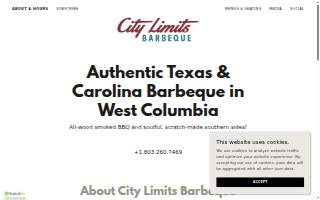 City Limits Barbeque website