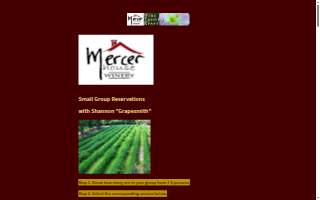 Mercer House Winery website