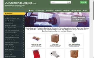 Ourshippingsupplies website