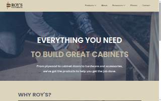 Roy's Wood Products website