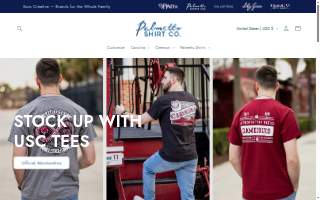 Palmetto Shirt Company website