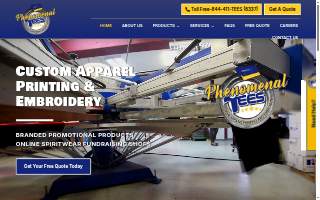 Phenomenal Tees website