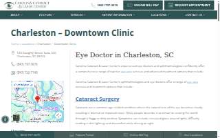 Carolina Cataract & Laser Center of Charleston website
