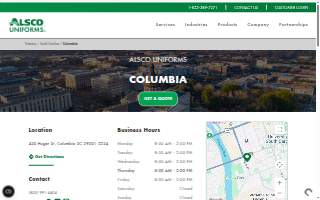 Alsco Uniforms of Columbia website
