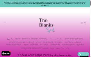 The Blanks Spot website