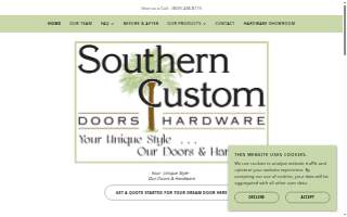 Southern Custom Doors & Hardware - Decorative Hardware Showroom website