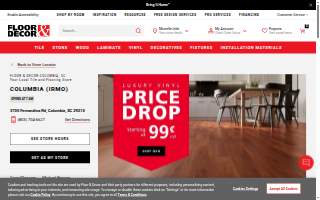 Floor & Decor of Columbia website