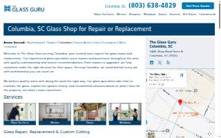 The Glass Guru of Columbia website