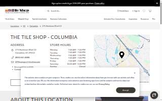 The Tile Shop website