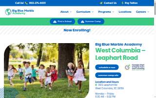 Big Blue Marble Academy Leaphart Road website