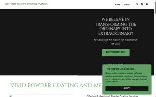 Vivid Powder Coating website