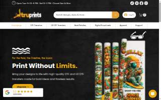 Truprints website