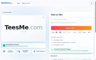 Tees Me website