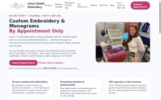 Clever Orchid Embroidery website