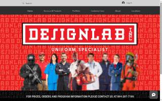 DesignLab, Inc. Uniforms and Custom Services website