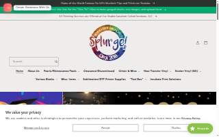 Splurge! Creative Supplies Emporium website