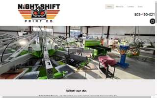 Night Shift Print Co website