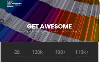 K & K Printing website