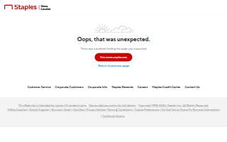 Staples Print & Marketing Services of Columbia website