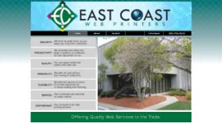 East Coast Web Printers website
