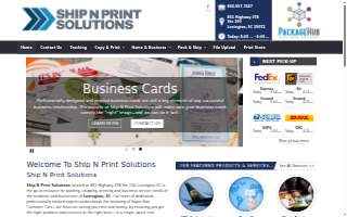 Ship N Print Solutions website