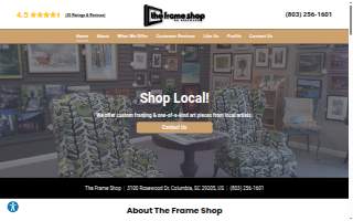 The Frame Shop website