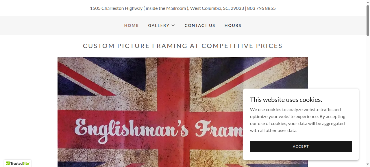 The Englishman's Frameshop website