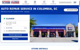 Express Oil Change & Tire Engineers of Columbia website