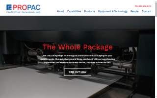 Protective Packaging, Inc. website
