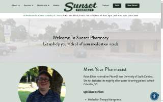 Sunset Pharmacy website