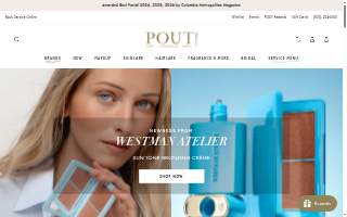 POUT Cosmetics & Skin Studio website