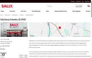 Sally Beauty of Columbia website