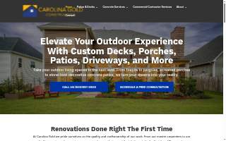 Carolina Gold Construction website