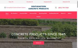 Southeastern Concrete Products of Columbia website