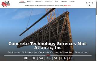 Concrete Technology Services Mid-Atlantic, Inc. (South Carolina) website