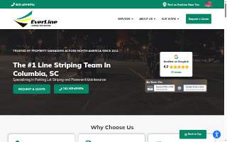 EverLine Coatings and Services of Columbia website
